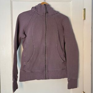 Lululemon purple Scuba Full zippered Hoodie | Size 6 | Athleisure | Workout